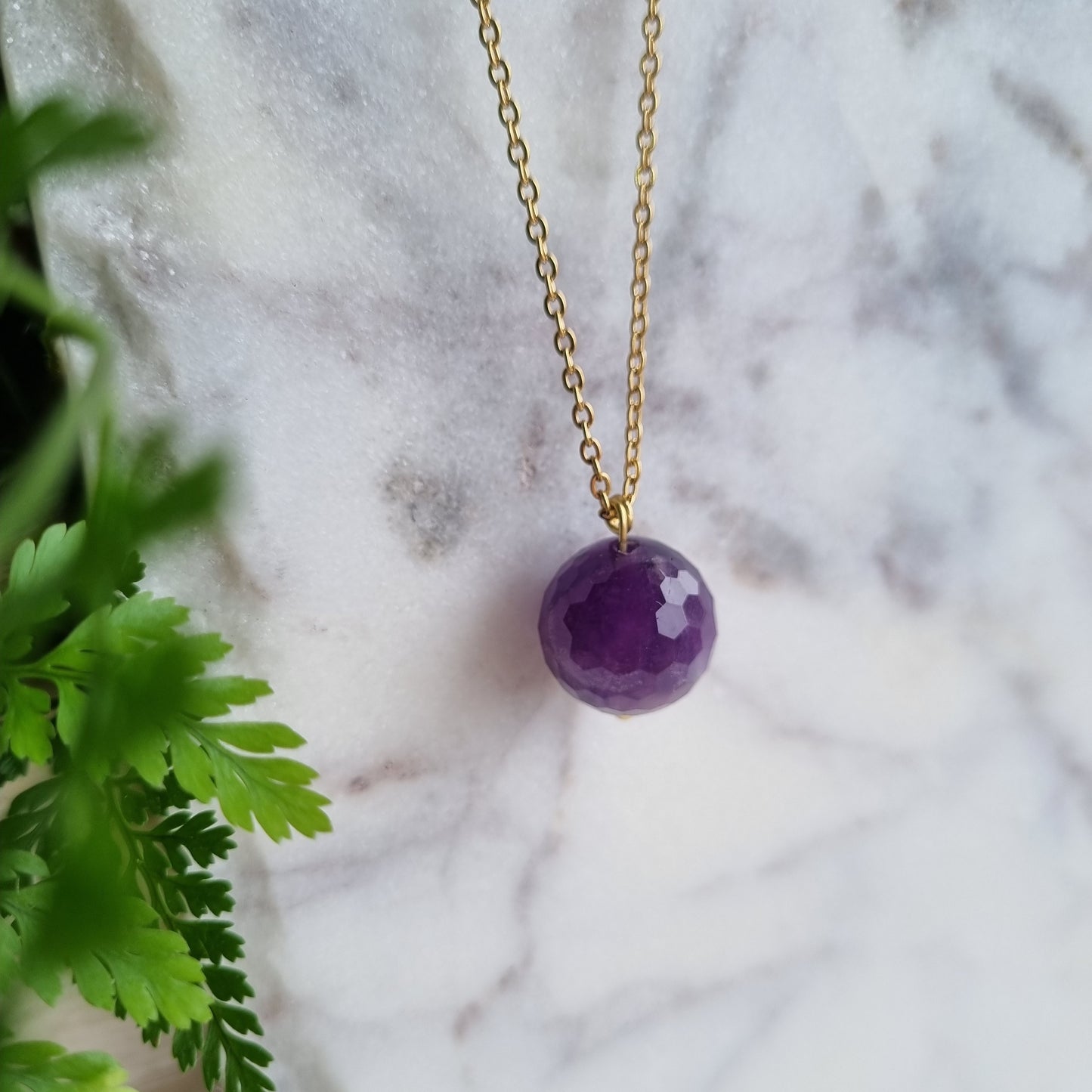Amethyst & Gold - Faceted Bead Jewellery