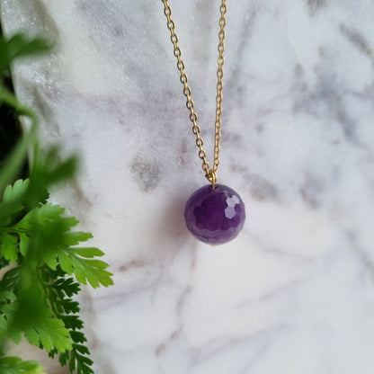 Amethyst & Gold - Faceted Bead Jewellery