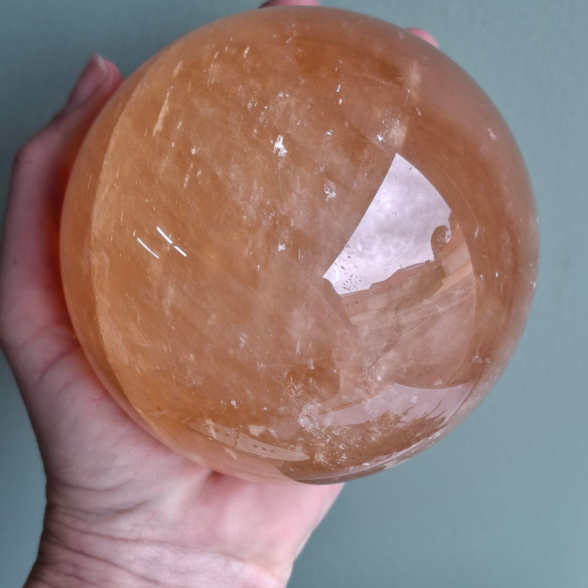 Golden Calcite Sphere - 1.66 kg