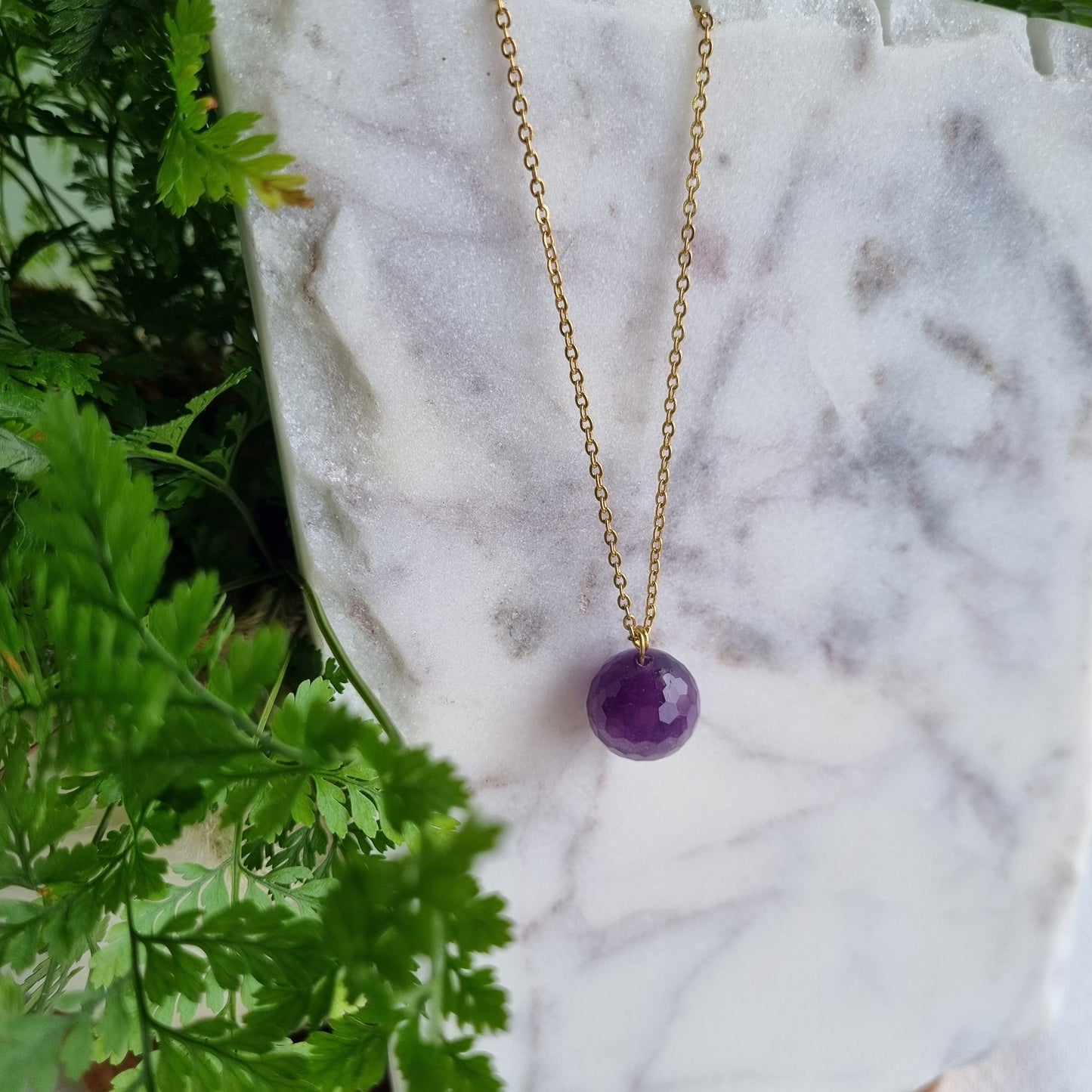 Amethyst & Gold - Faceted Bead Jewellery