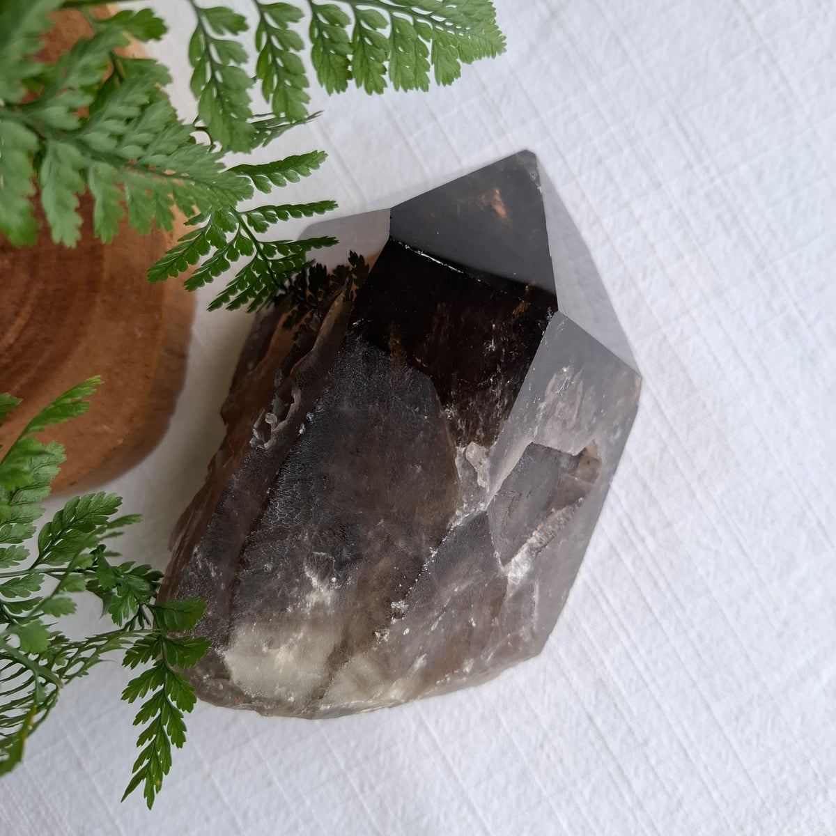 Smokey Quartz Natural & Polished Point - 1.12kgs