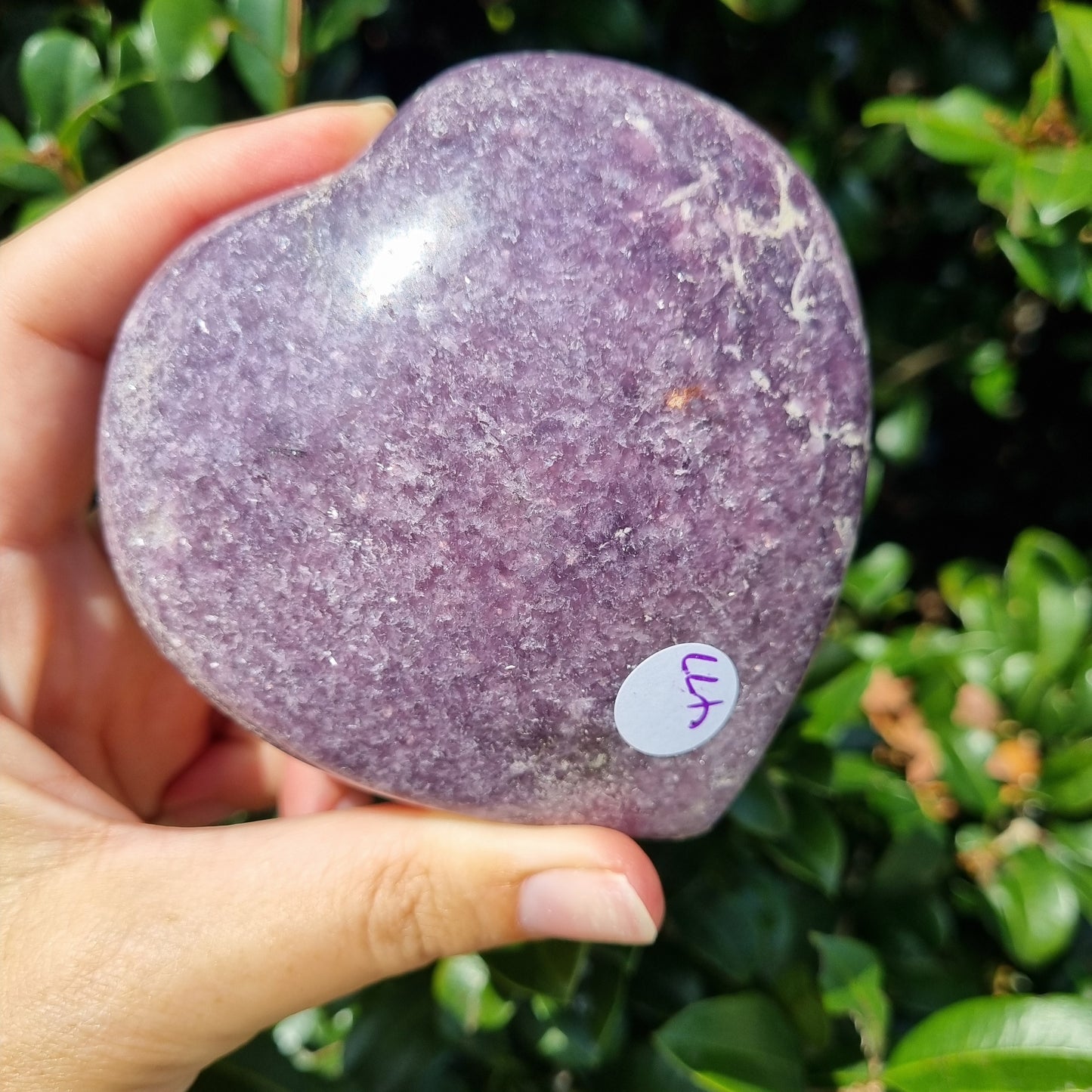 Lepidolite Heart - Madagascar - 477g