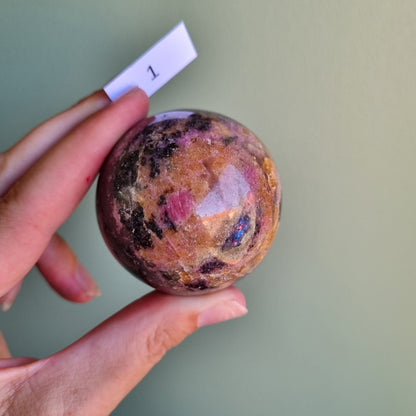 Rhodonite Sphere - Madagascar