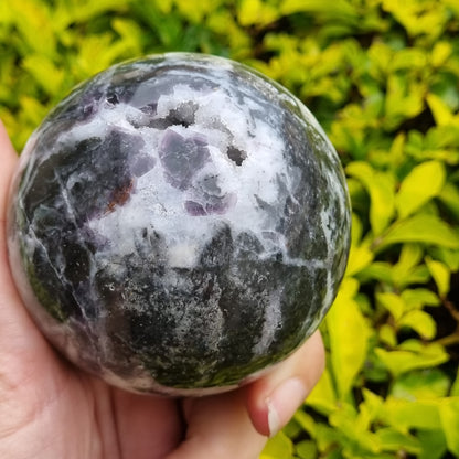 Purple Fluorite in Matrix Sphere - China - 593g