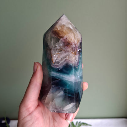 Fluorite Tower - 708 grams