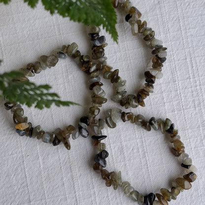 Labradorite Chip Bracelet