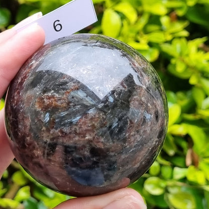 Garnet in Arfvedsonite Sphere - China