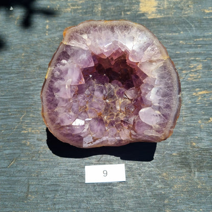 Amethyst on Agate Cluster - Madagascar