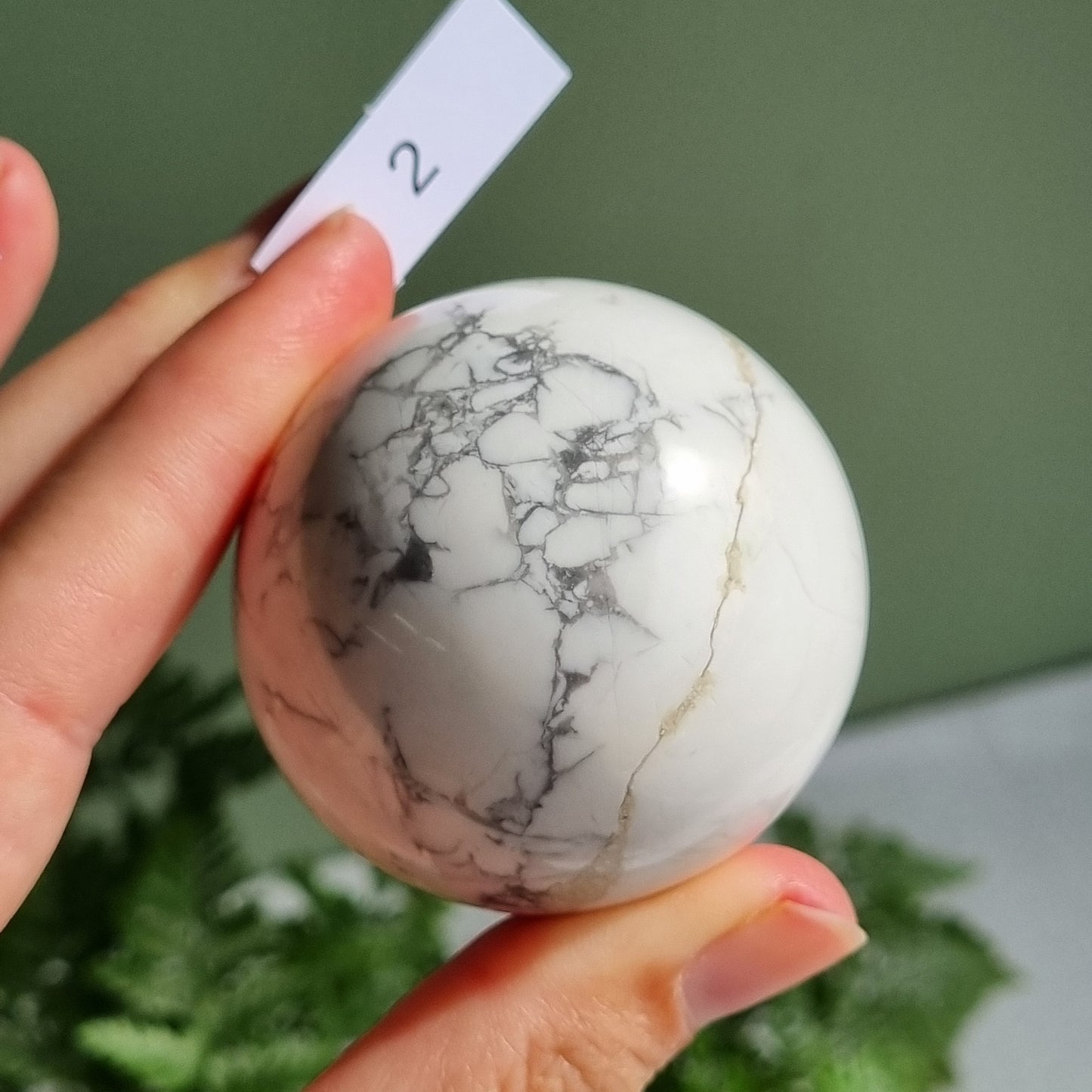 White Howlite Sphere