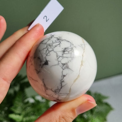 White Howlite Sphere