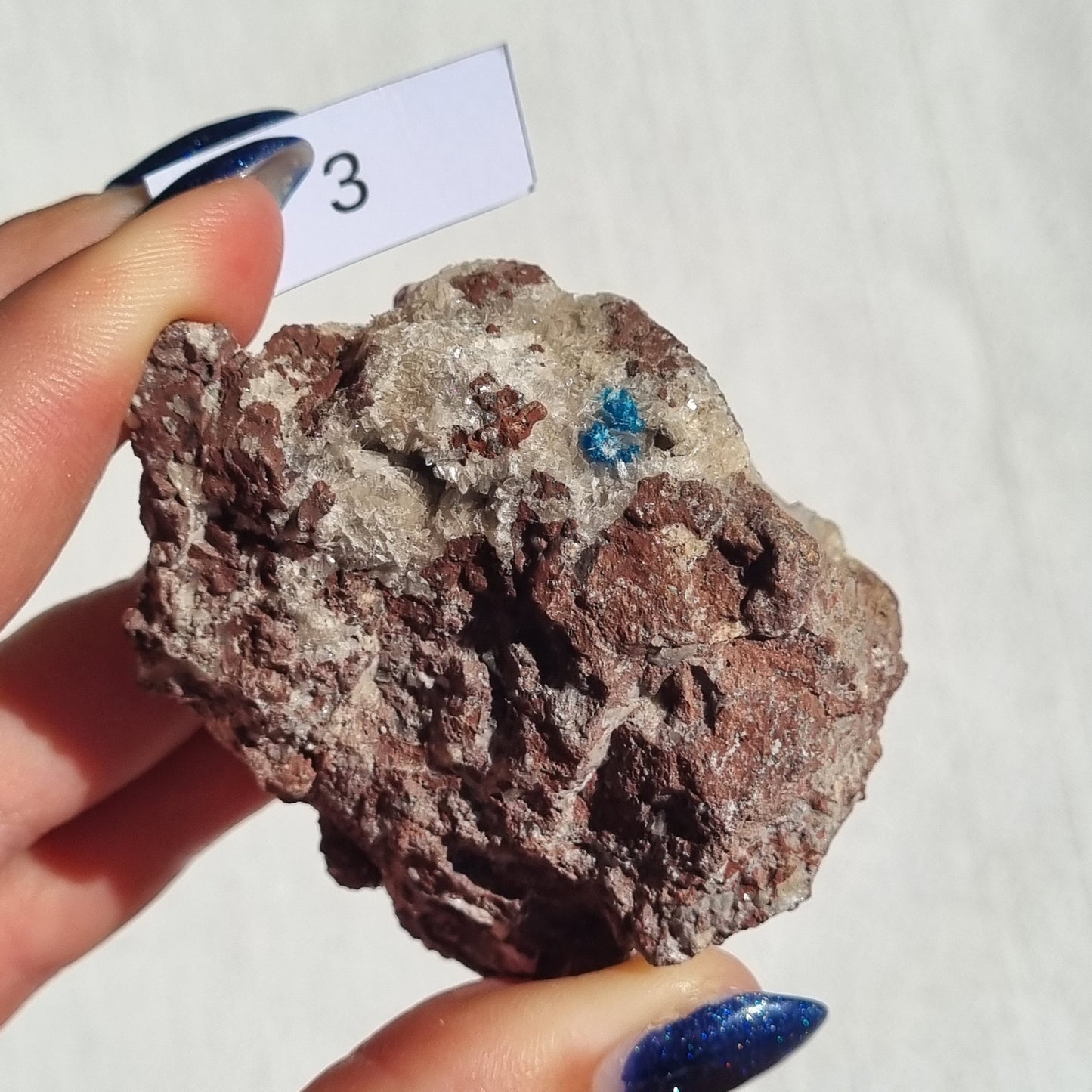 Cavansite on Heulandite Specimen - Congo | 65% Off