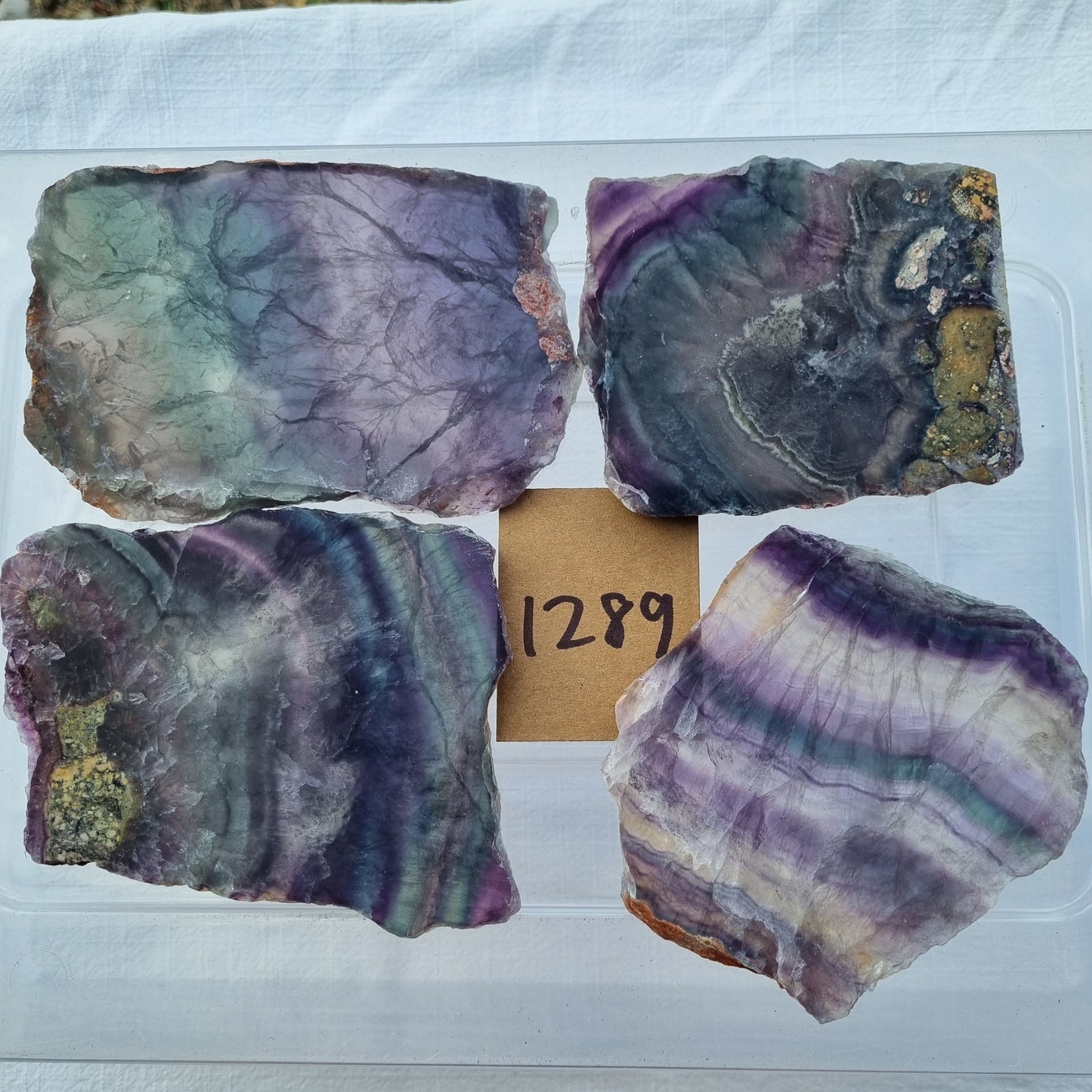 Fluorite Slices - BULK - China - Over 1kg