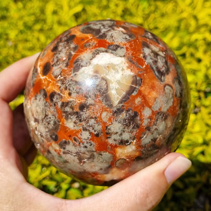 Red Jasper Conglomerate Sphere - China - 1.001kg