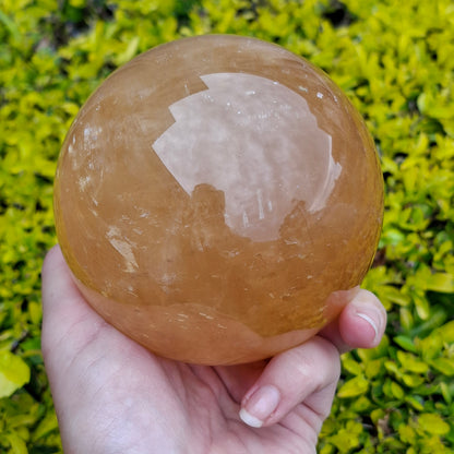 Golden Calcite Sphere - 1.66 kg