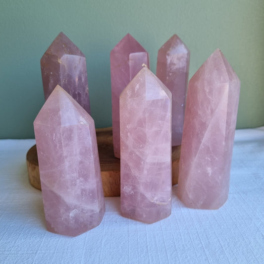 Rose Quartz Tower - Madagascar - Smaller Sizes