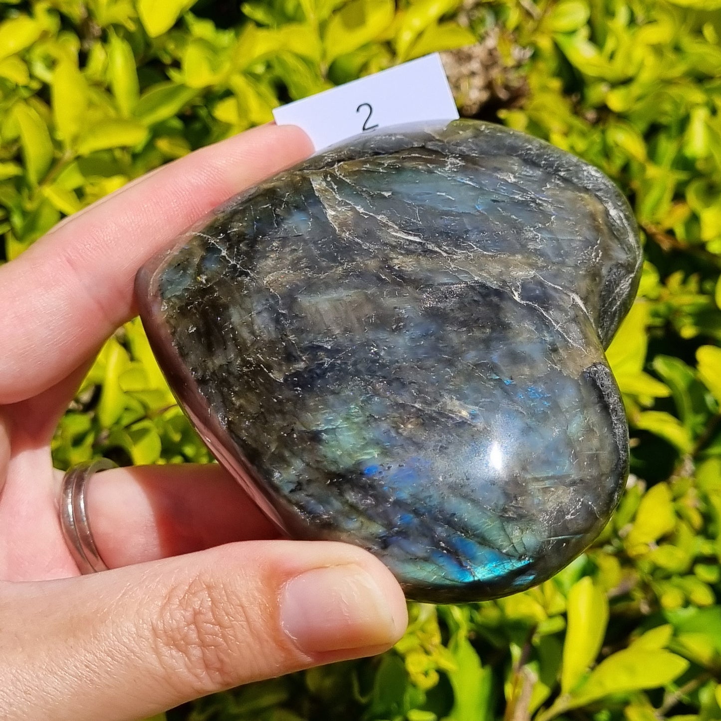 Labradorite Heart - Madagascar - Smaller Sizes