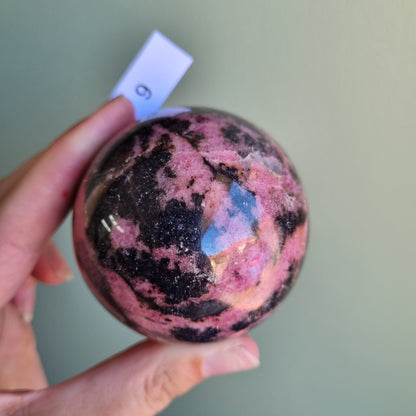 Rhodonite Sphere - Madagascar