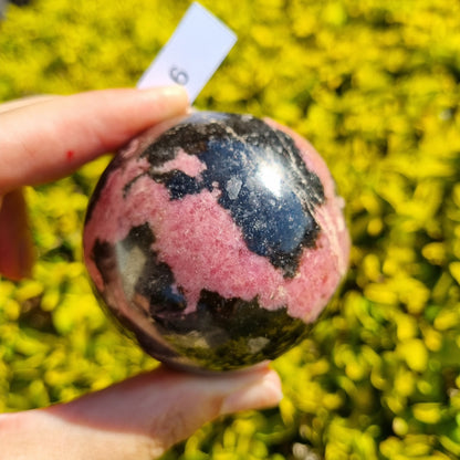 Rhodonite Sphere - Madagascar