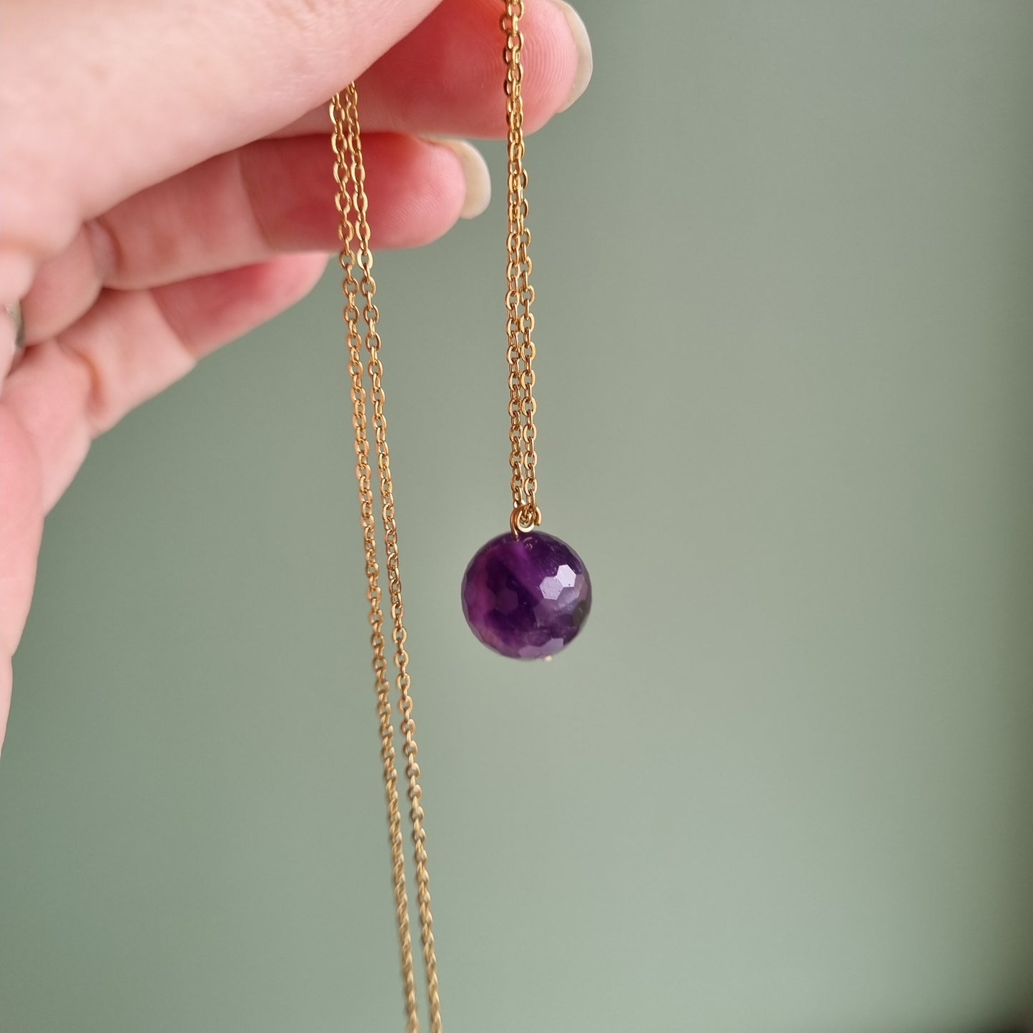 Amethyst & Gold - Faceted Bead Jewellery