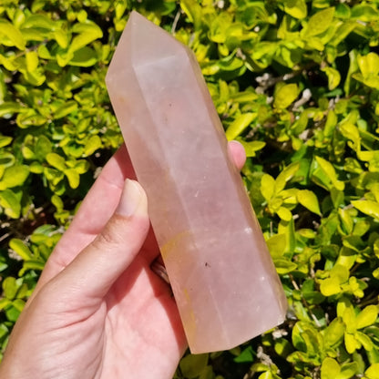 Rose Quartz Tower - Madagascar - 453g