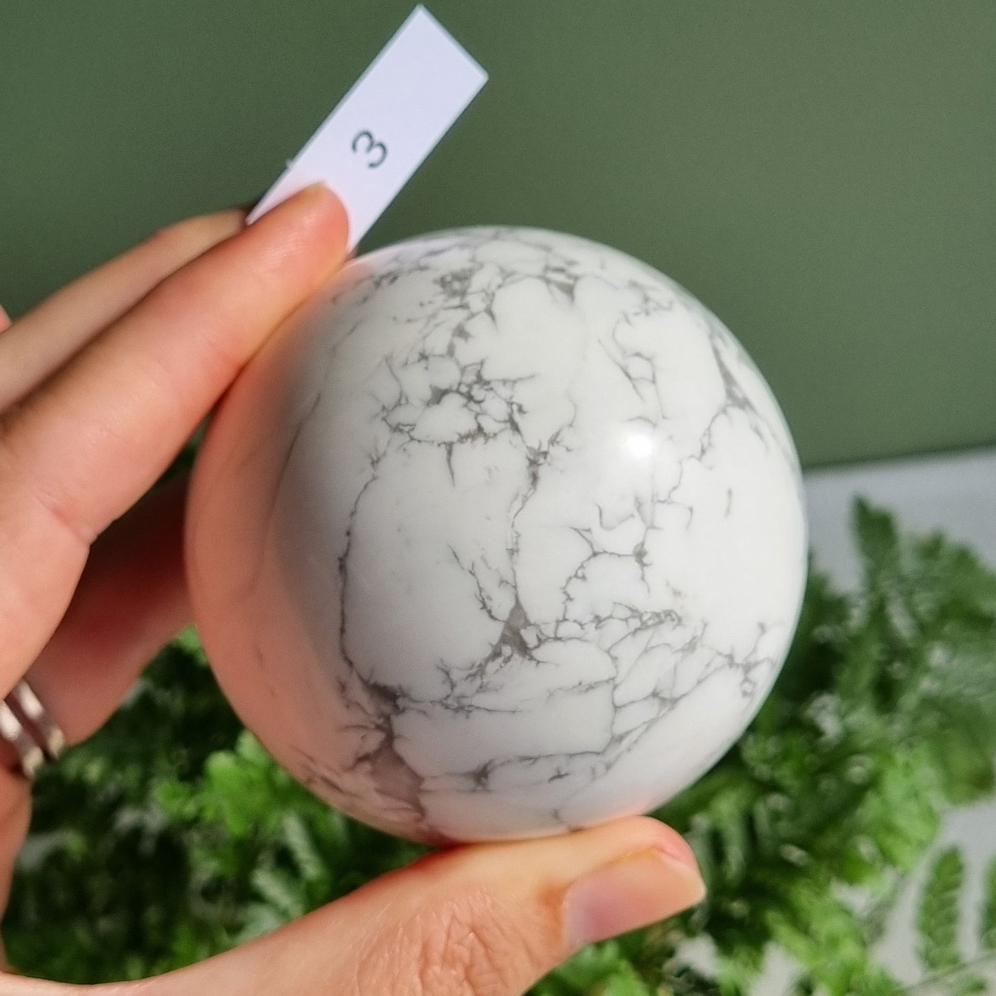 White Howlite Sphere