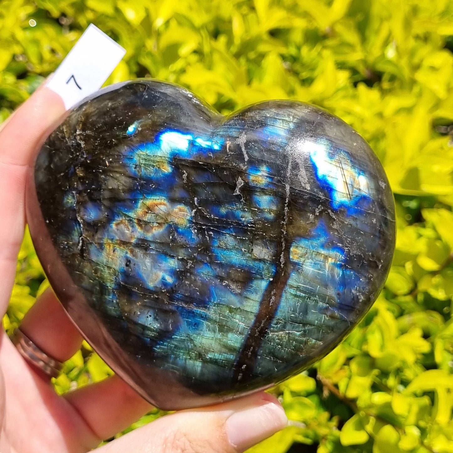 Labradorite Heart - Madagascar - Smaller Sizes