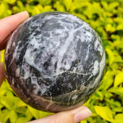 Purple Fluorite in Matrix Sphere - China - 825g - B grade