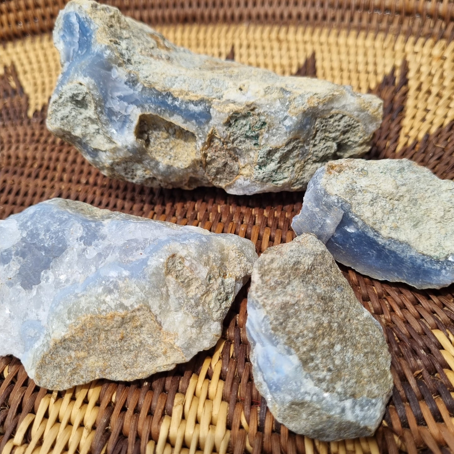 Blue Chalcedony Raw - B Grade