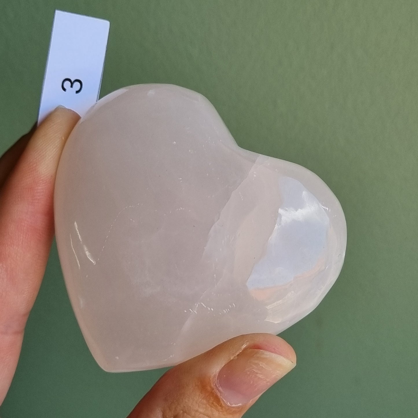 Mangano Calcite Heart