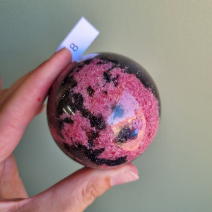 Rhodonite Sphere - Madagascar