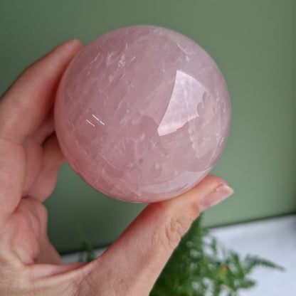 Rose Quartz Sphere - Brazil 403 Grams