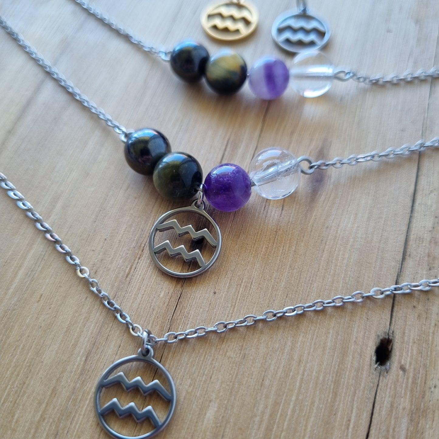 Aquarius Zodiac Necklaces
