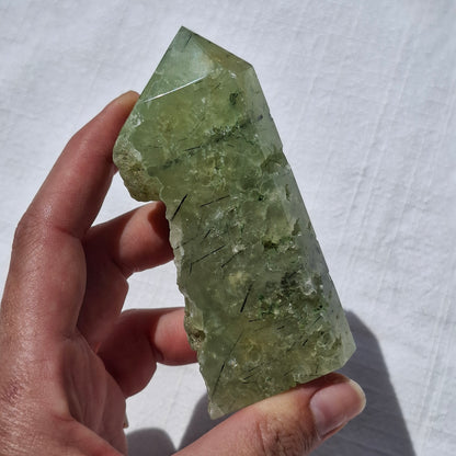 Prehnite Rough Tower - 214 grams