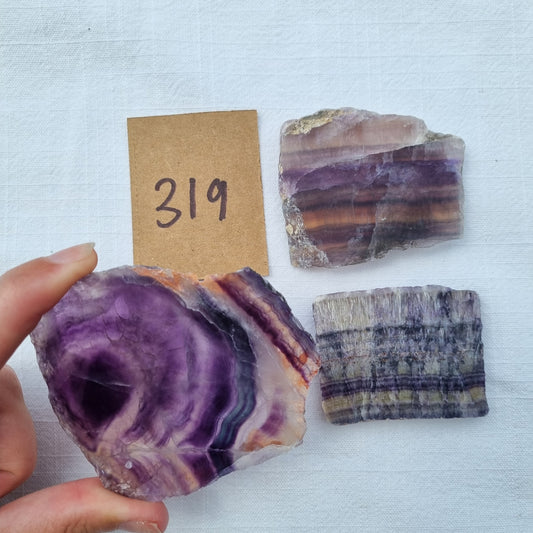 Fluorite Slices - BULK - China - Under 1kg