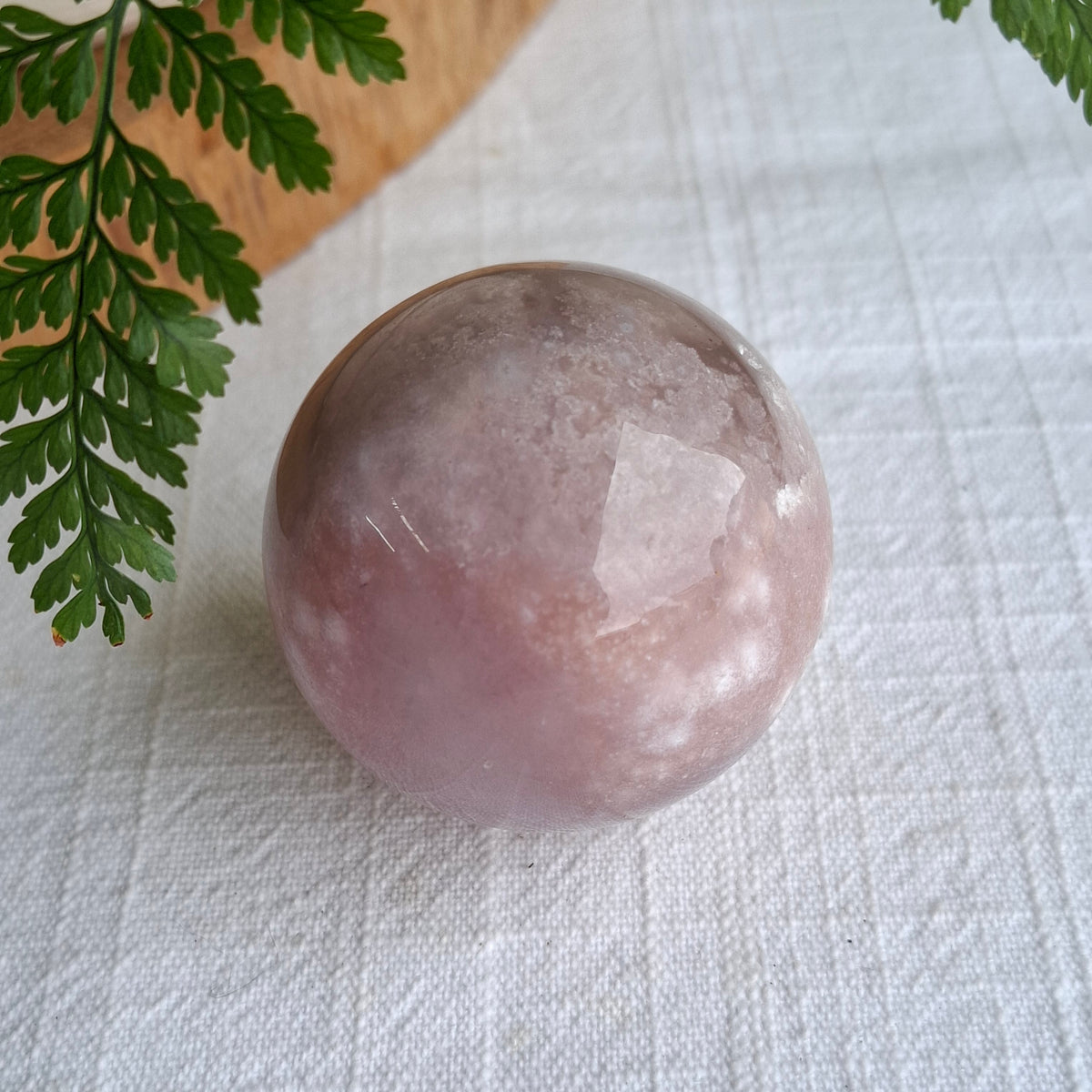 Flower Agate Sphere - 126 grams
