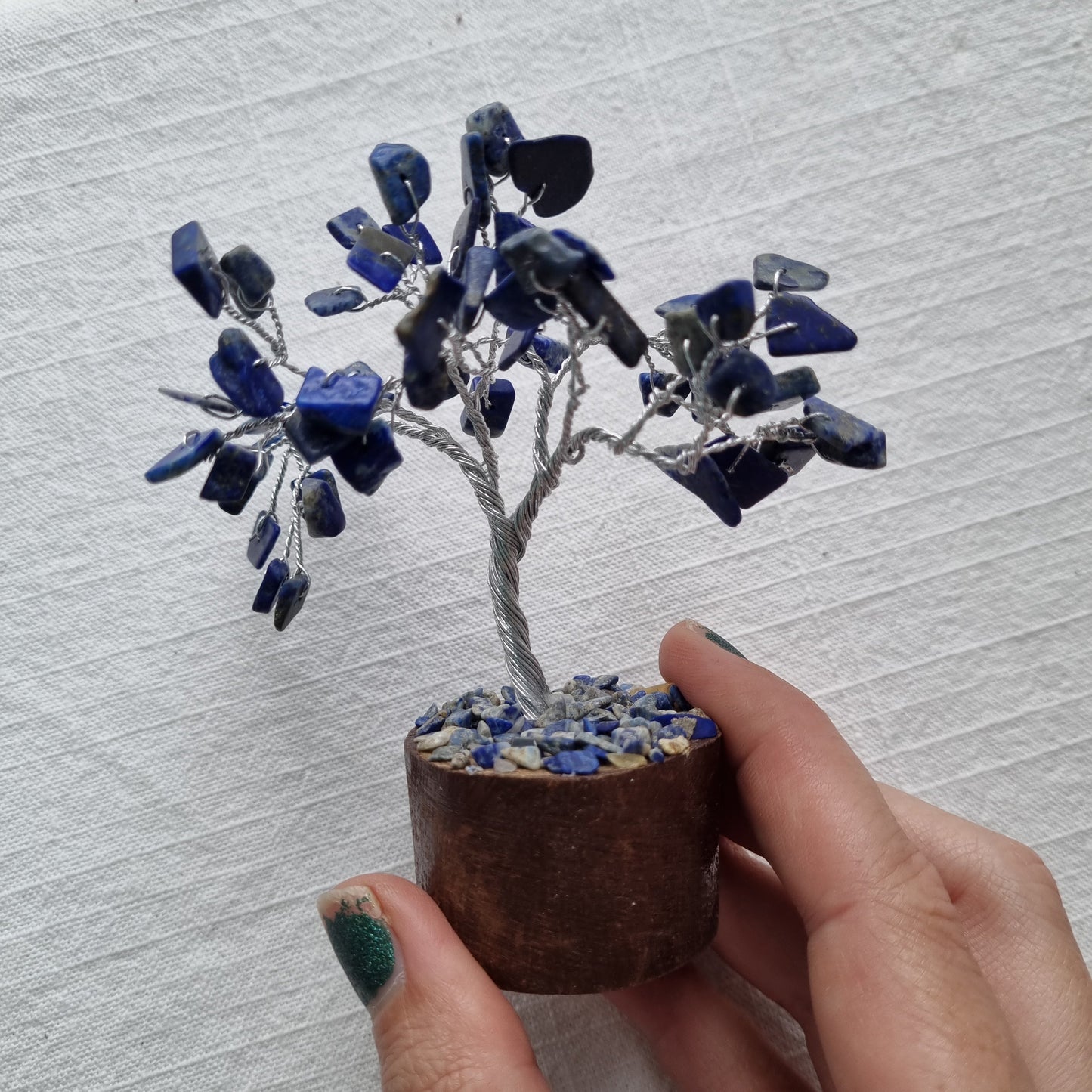 Lapis Lazuli Crystal Chip Tree - 12cm - Sparrow and Fox