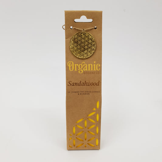 Sandalwood Cones - Organic Goodness Masala Incense - Sparrow and Fox