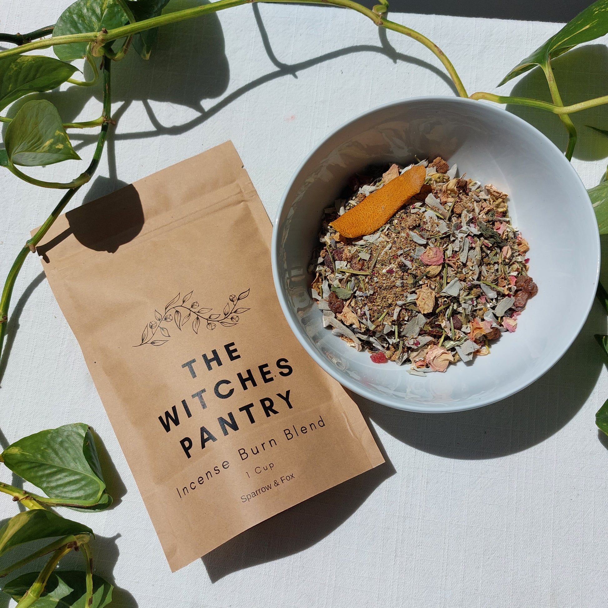 The Witches Pantry - Incense Burn Blend - Sparrow and Fox
