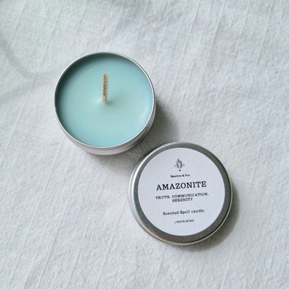 Amazonite Scented Candle - Limited Edition January - Sparrow and Fox