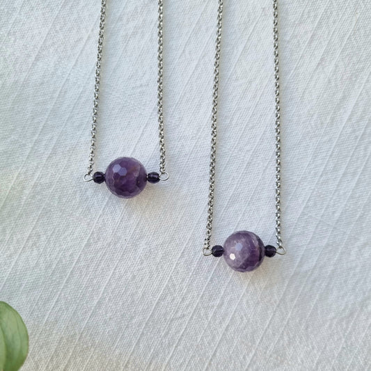 Amethyst - Faceted Bead Jewellery - Sparrow and Fox