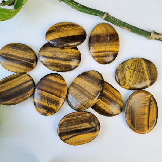 Tigers Eye Worry Stone - Sparrow and Fox