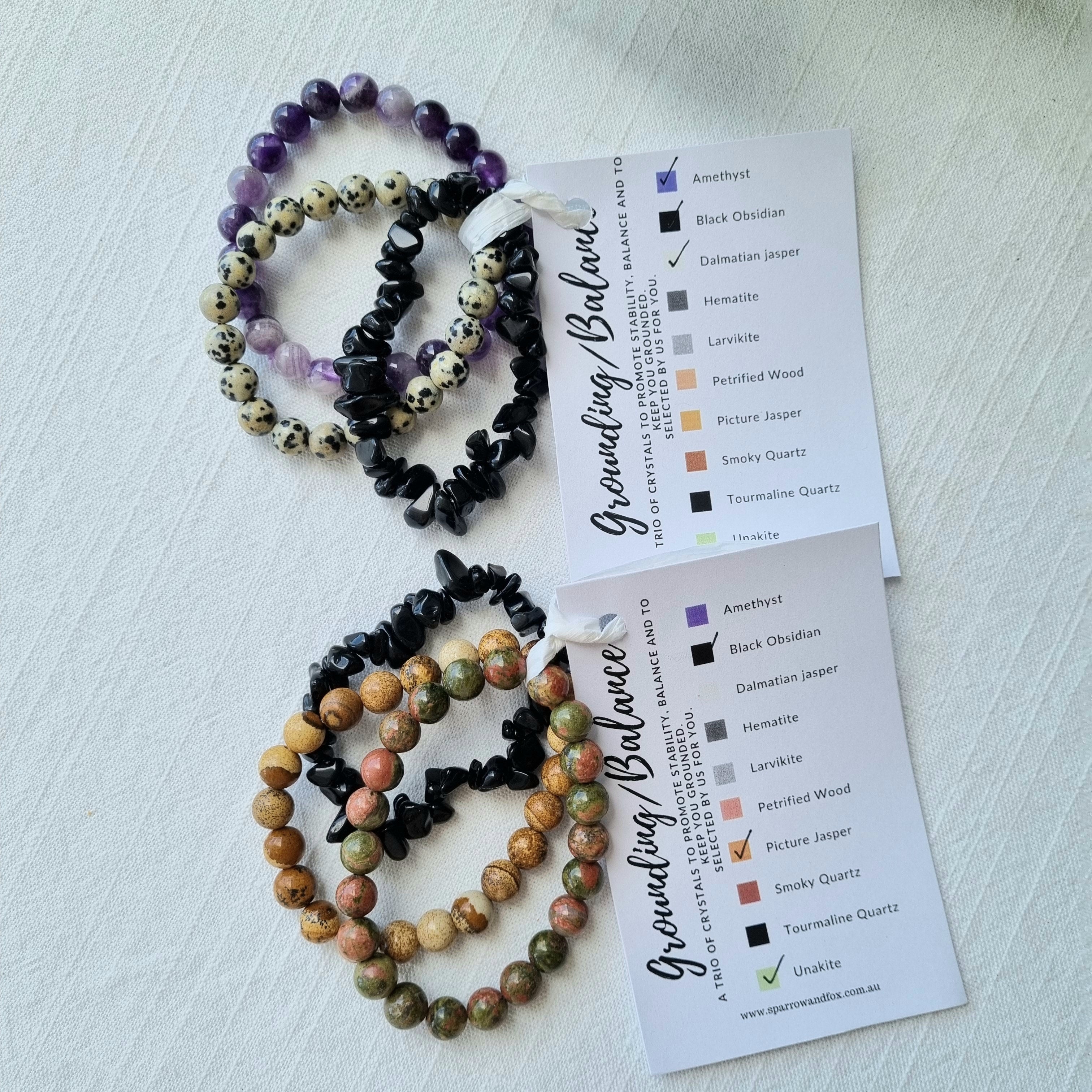 Grounding shop crystal bracelet