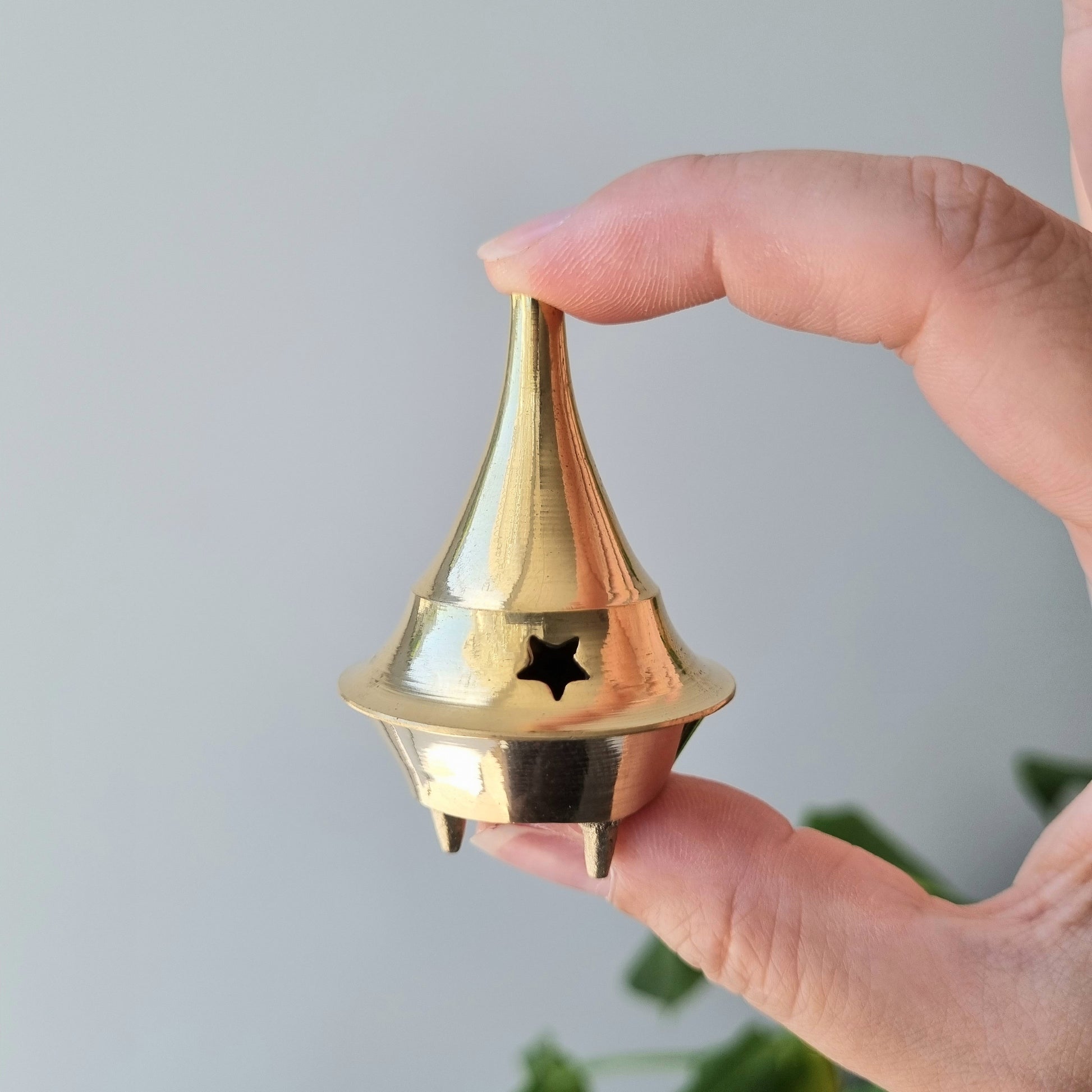 Brass mini incense cone/stick burner - Sparrow and Fox