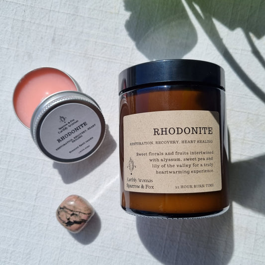 Rhodonite Scented Candle - March Limited Edition - Sparrow and Fox