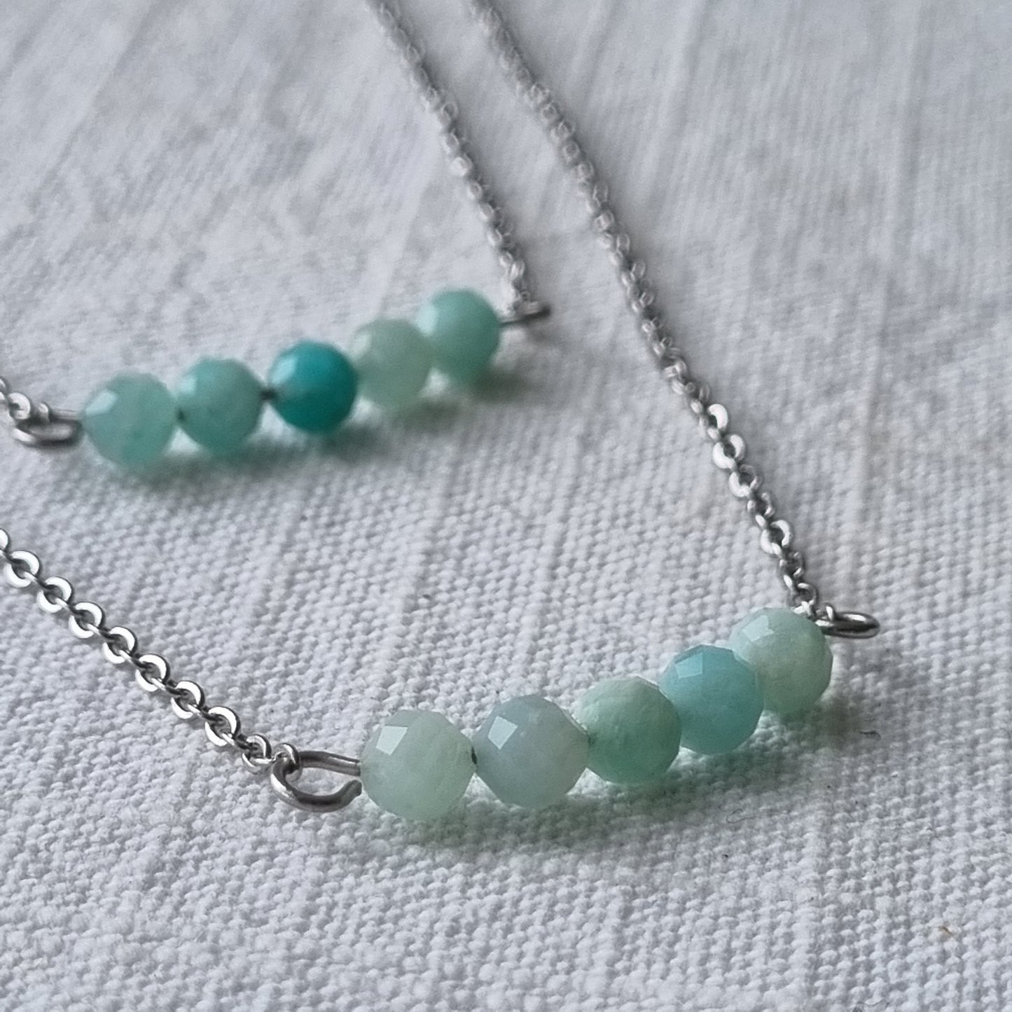 Amazonite - Faceted Bead Jewellery - Sparrow and Fox